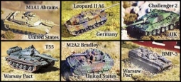 Set von 6 verschiedenen Panzern modern HC2
