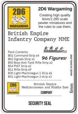 Britische Infantrie Kompanie 2d6B1