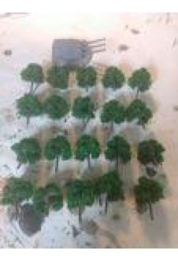 Trees, deciduous trees, medium green, Tree 13